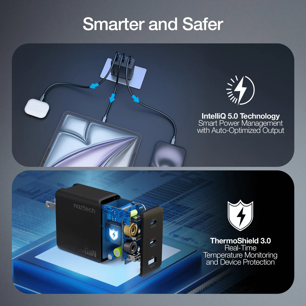 Naztech Nexus T100 100W USB-C PD + USB 3-Port