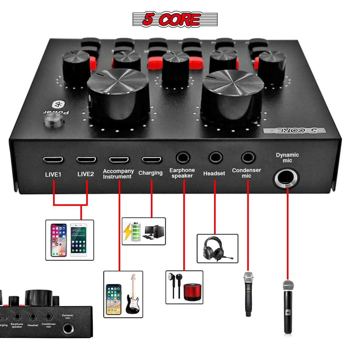 Recording Microphone Podcast Bundle Professional Condenser Cardioid Mic Kit w Boom Arm